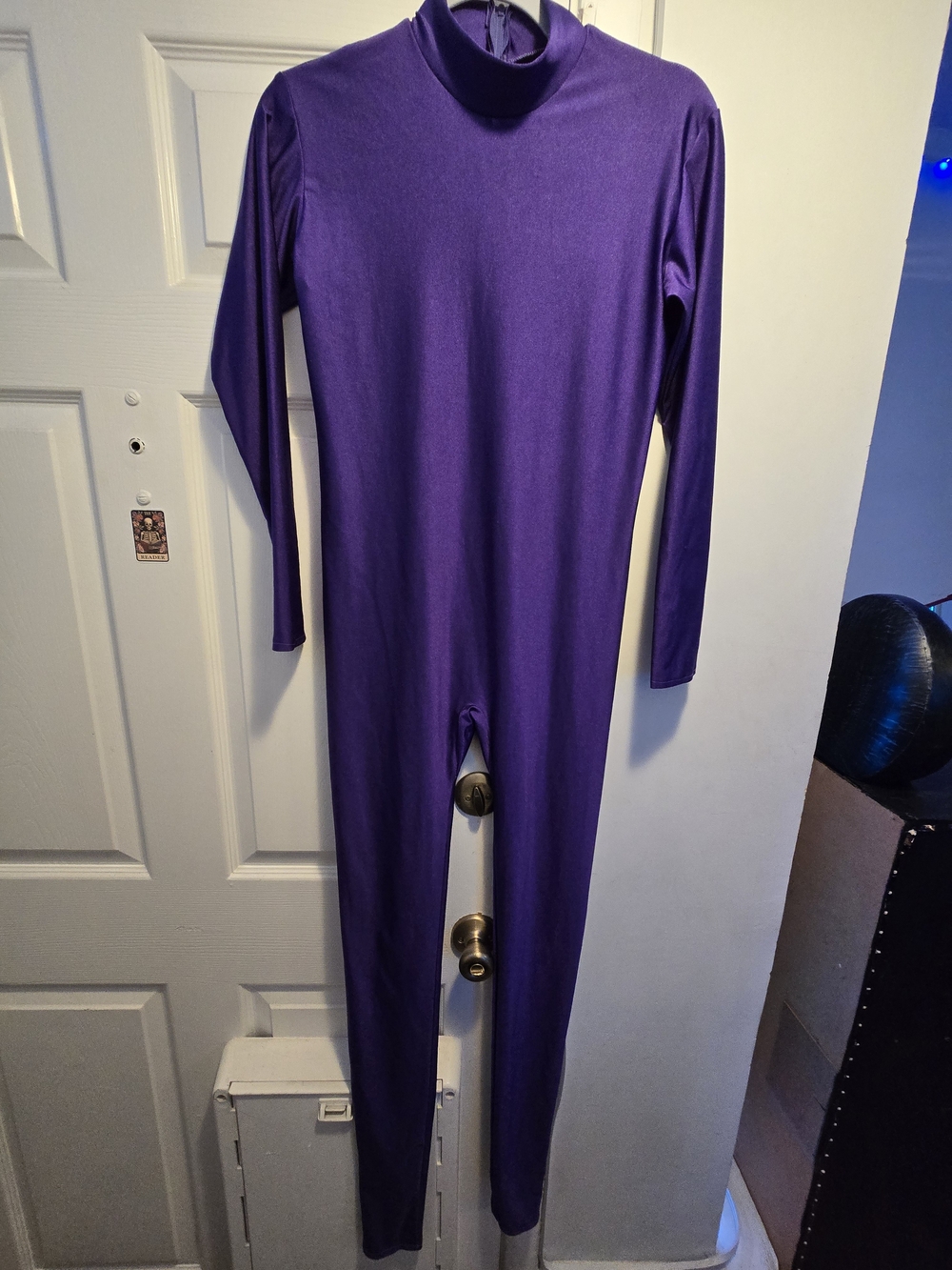 Purple Women’s Long Sleeve Turtleneck Unitard